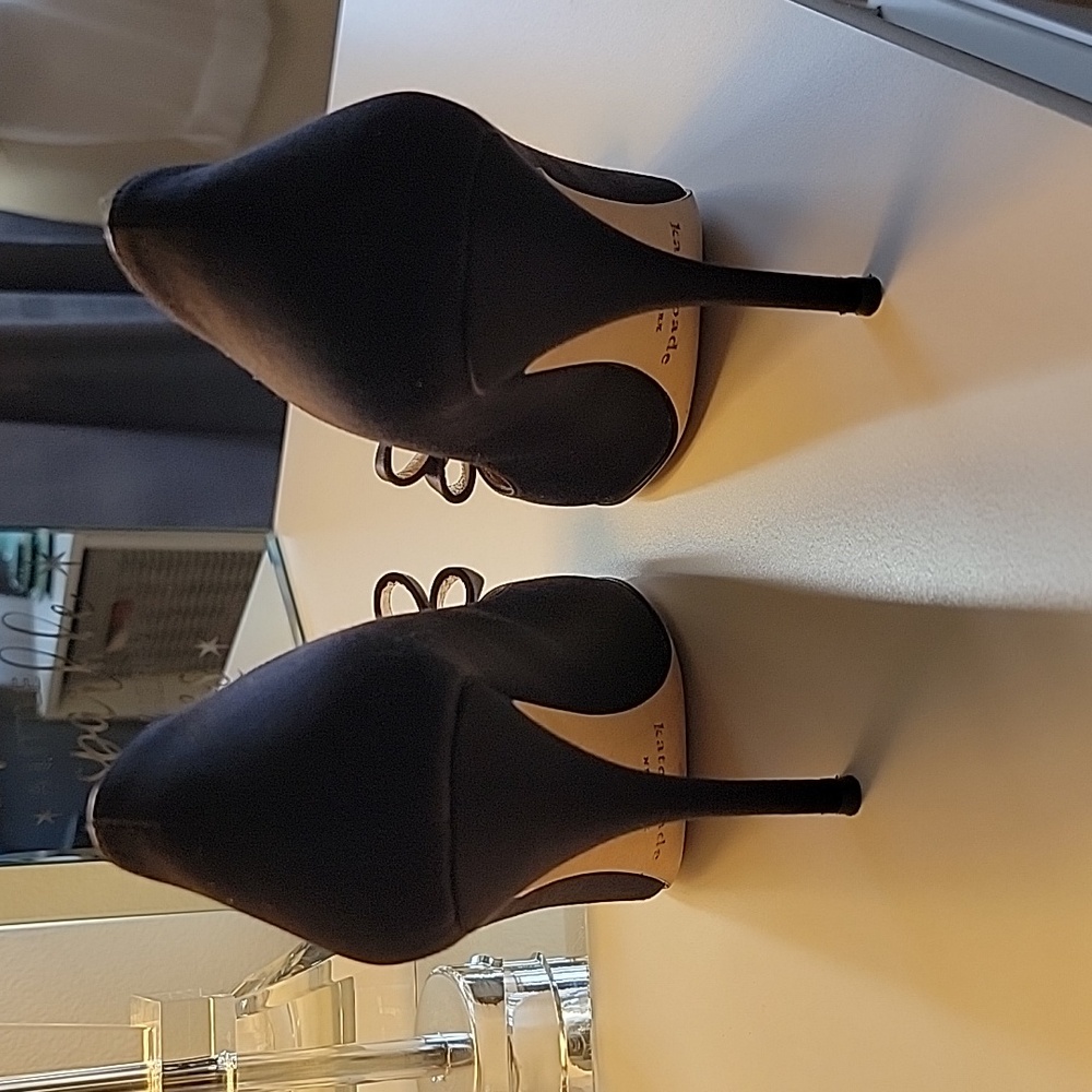 Kate Spade New York Satin Bow Pointy Heels Size 7.5 - Picture 4 of 6